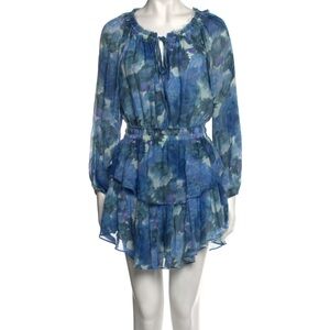 LoveShackFancy Blue Floral dress medium